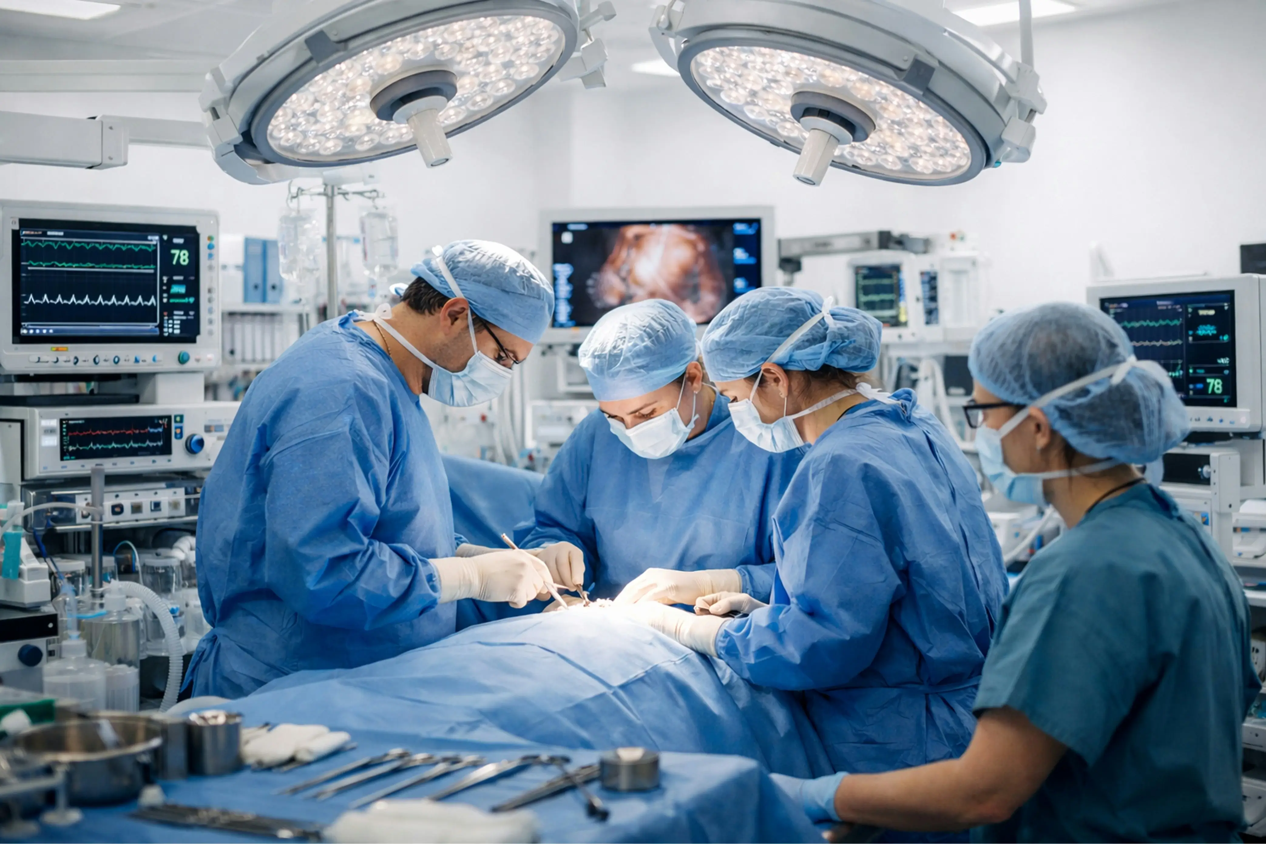Surgeons in theatre